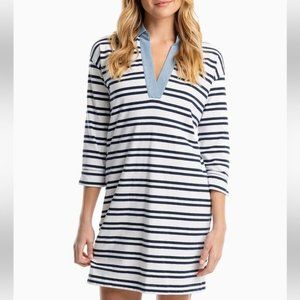 Southern Tide Carolena Stripe Shirt Dress NWT